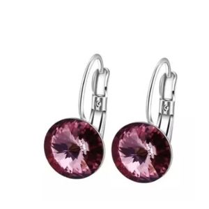 Crystals from Swarovski Dangle Earrings Ne…